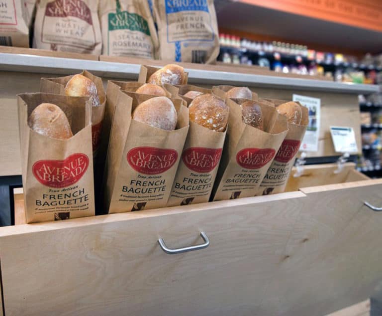 Avenue Bread Artisan loaves for sale at Whole Foods